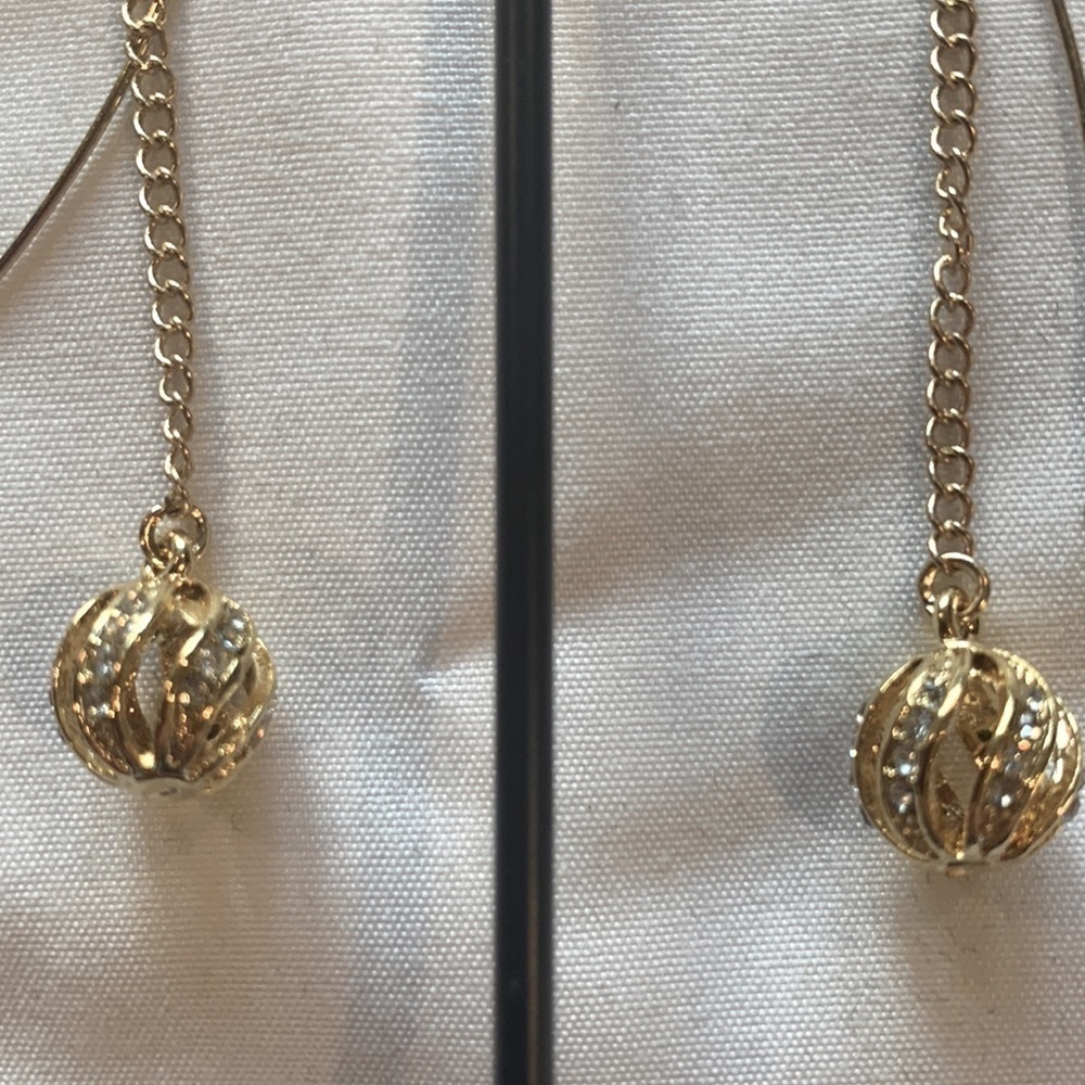 G by Gennaro Thread Gold Plated Earrings - Picture 7 of 9